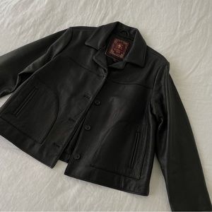vintage leather jacket